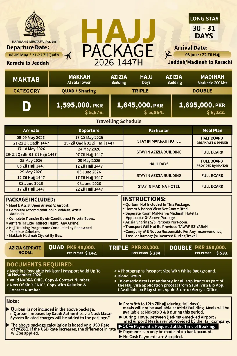 Long Stay Hajj Package