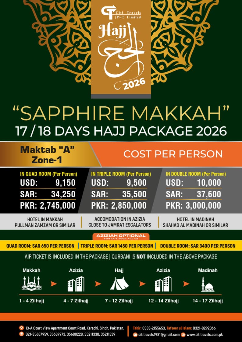 Sapphire Makkah Package-2