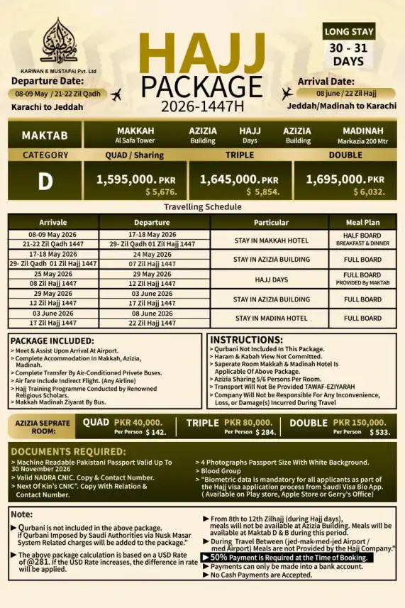 Long Stay Hajj Package