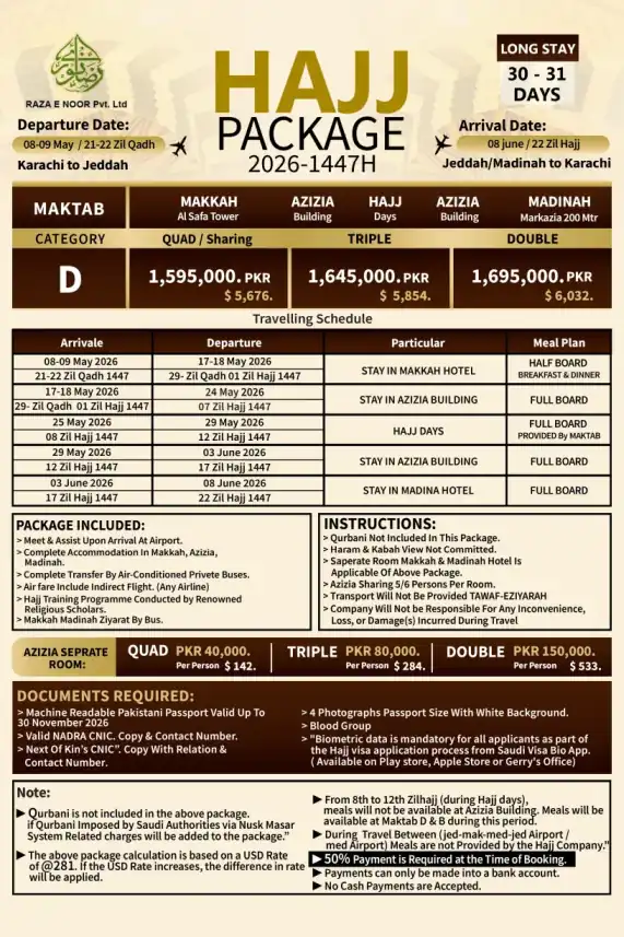 Long Stay Package