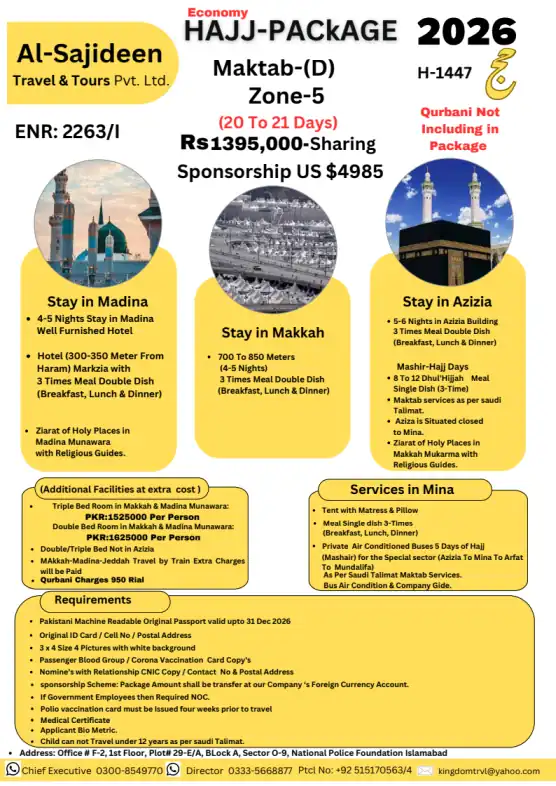 Ecpnomy Hajj Package