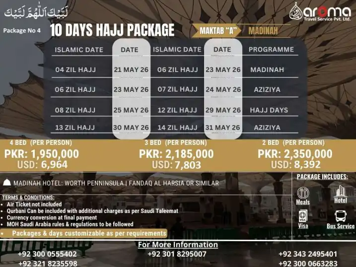 Short Package-4 Madinah