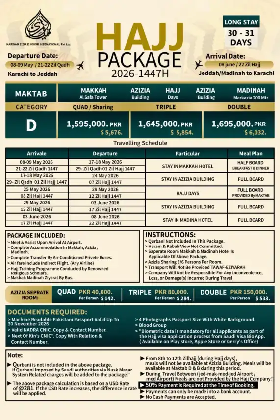 Long Stay Package
