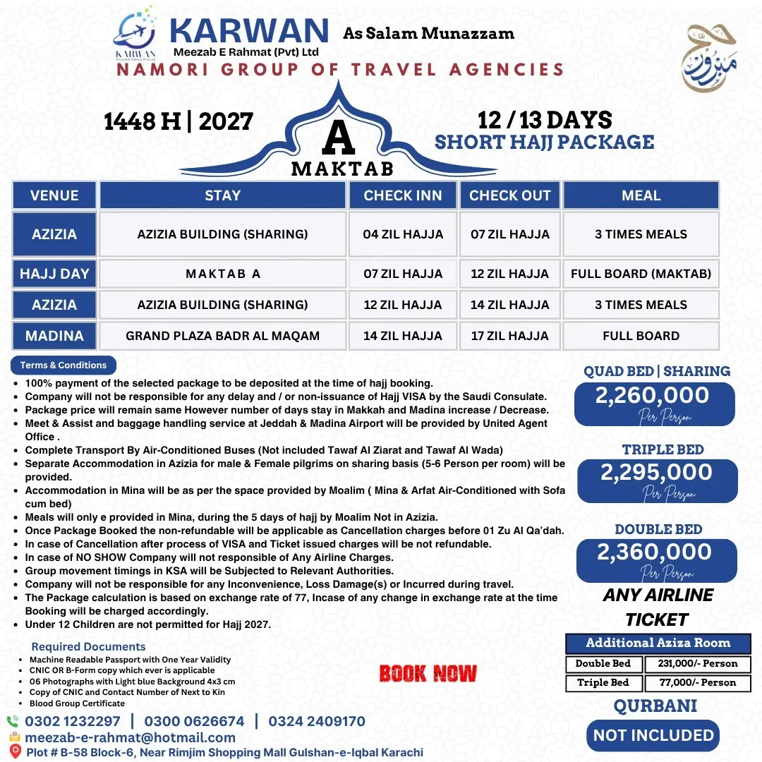 Short Hajj Pakg 2 - Maktab A